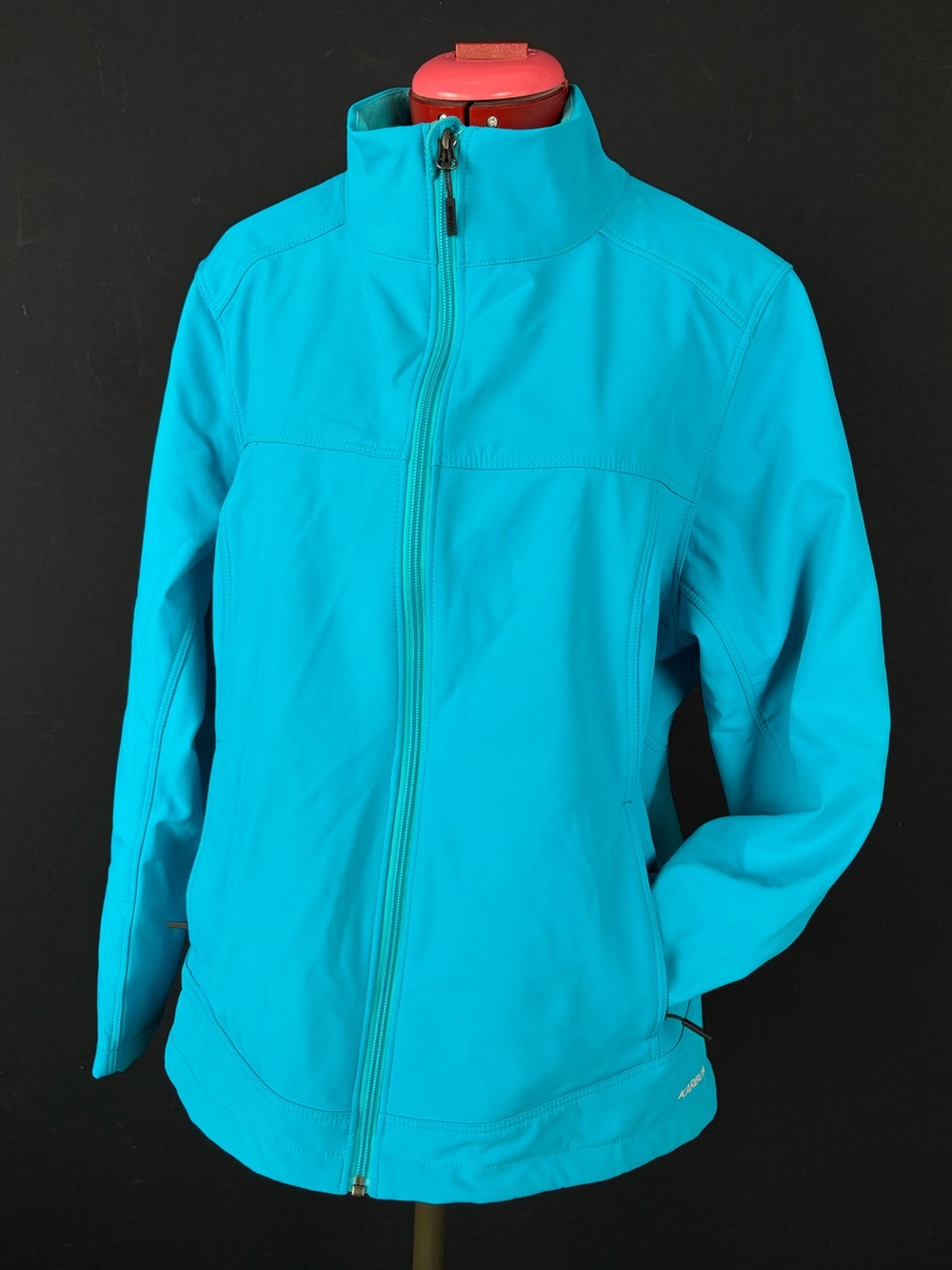 Turquoise Zip Up Water Proof Jacket